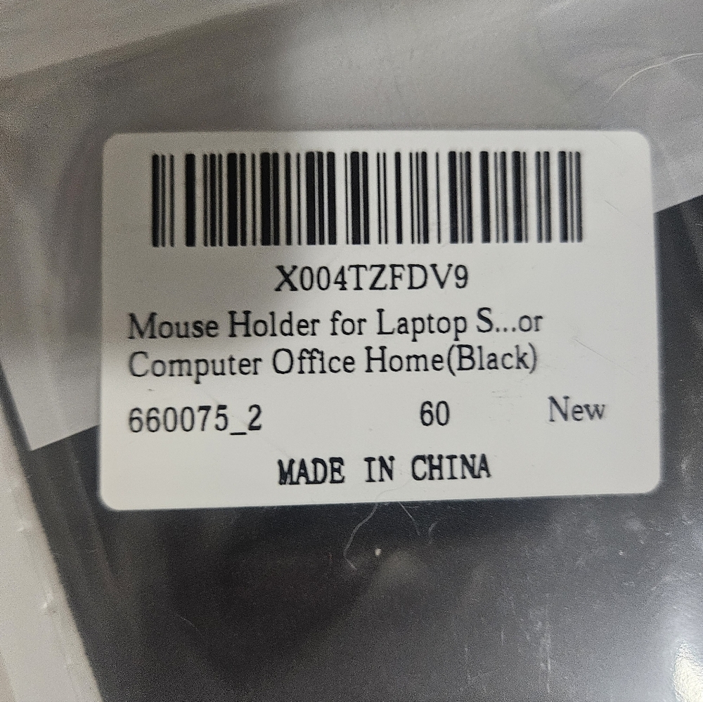 NWT Black Mouse Holder Pocket For Laptop Computers - Picture 2 of 3
